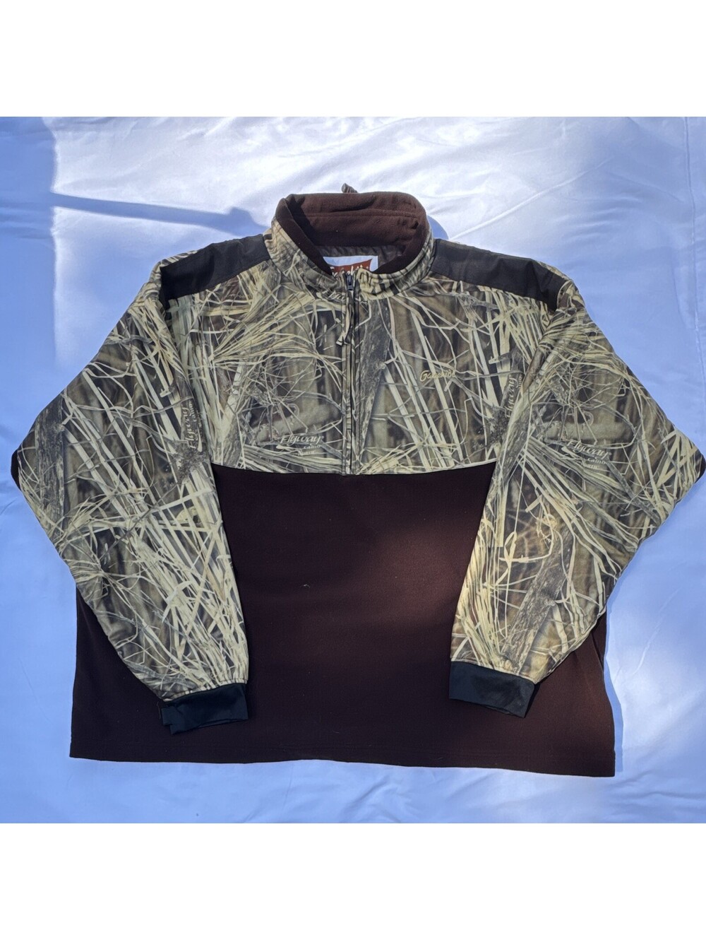 Gamehide Men’s XL Regular Camo Full Zip Hunting Jacket Polyester Brown Tan Black